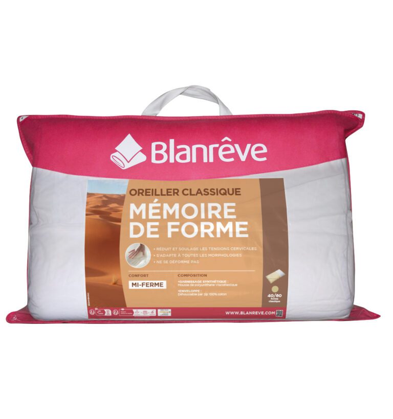 Oreillers Ergonomiques à Mémoire De Forme – Petit Ou Grand Format